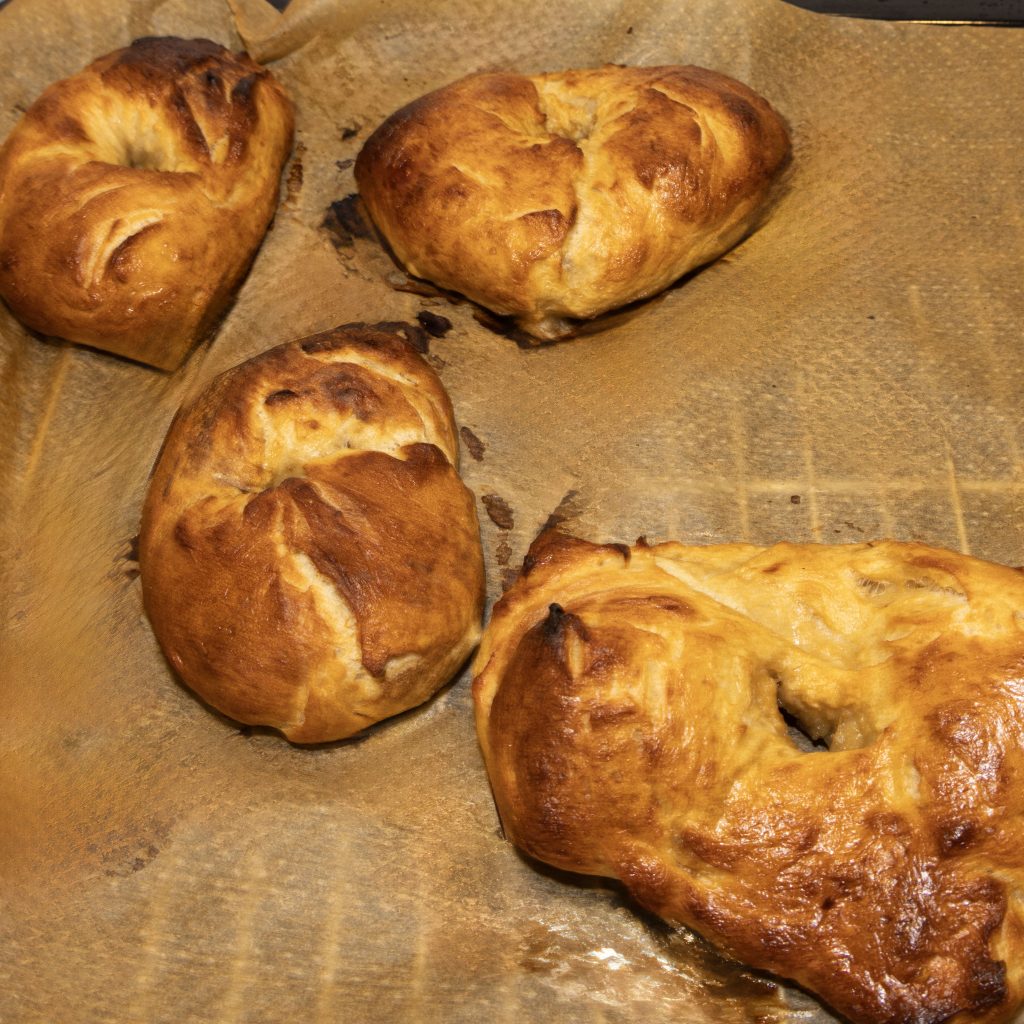 bagels #2 out of oven